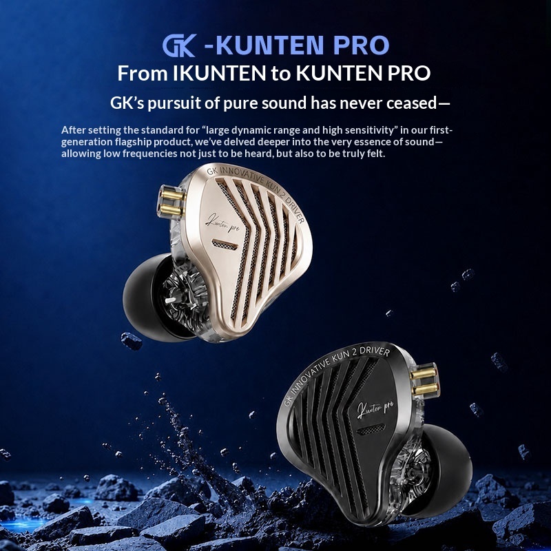 In-Stock Gk Kunten Pro Hifi In - Audiophile Headphone Wired 评论和价格