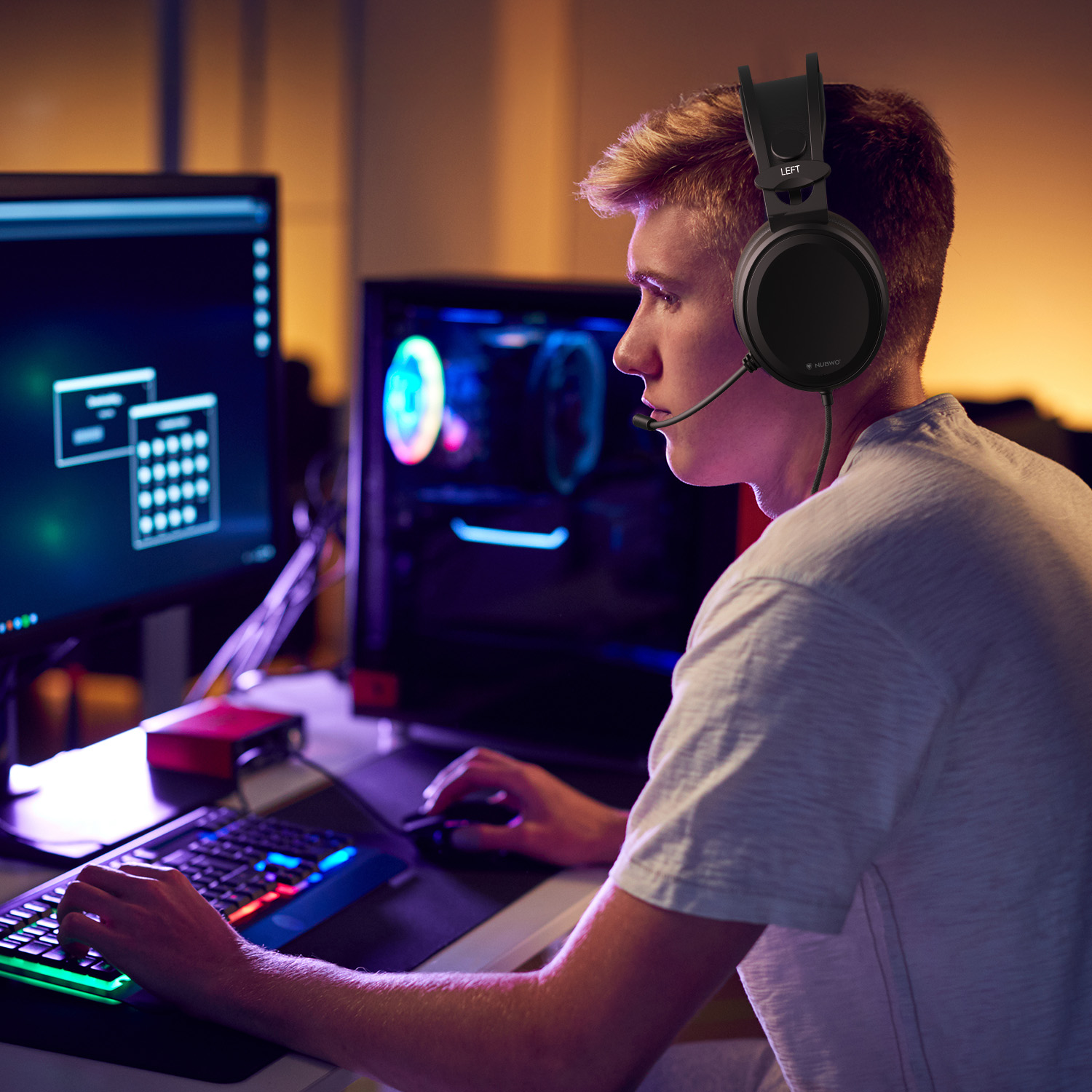 NUBWO Wired Over Ear Gaming He - Audiophile Headphone Wired 评论和价格