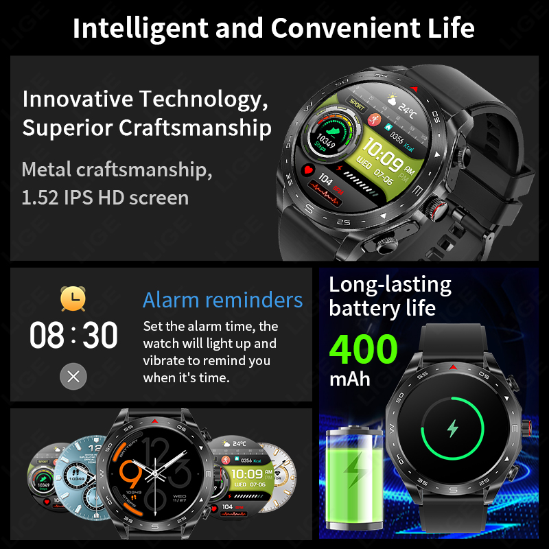 LIGE TWS 2‑in‑1 Smart Watch wi - Wireless Earbuds Tws 评论和价格