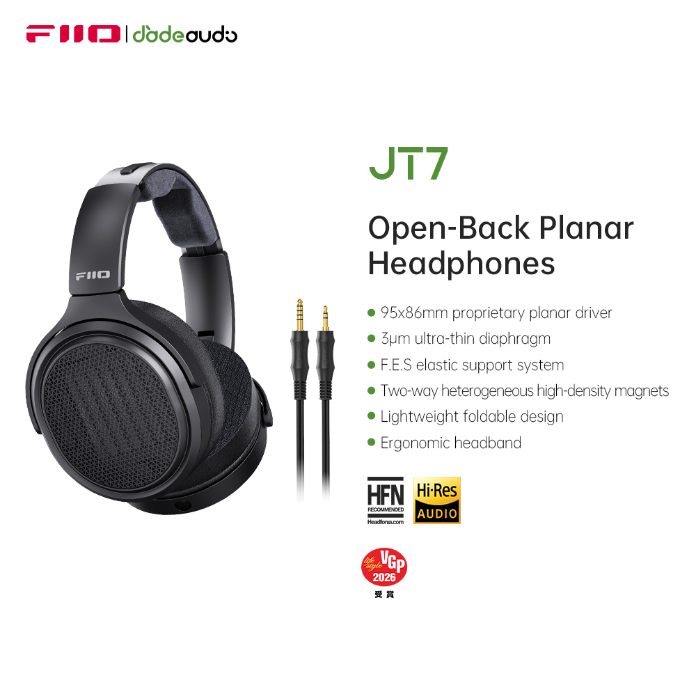 FiiO JT7 Over-Ear Planar Magne - Audiophile Headphone Wired 评论和价格